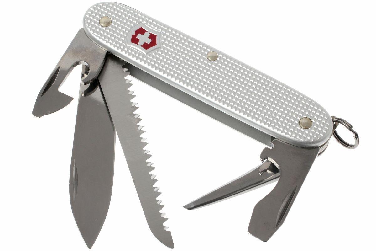  Victorinox Farmer Alox Swiss Army Knife, Multi-Function Swiss  Made Pocket Knife with Large Blade, Screwdriver, Can Opener and Wire  Stripper - 10 Functions : Everything Else