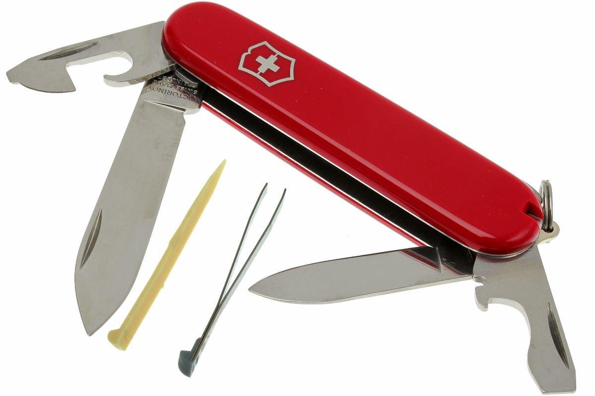 Coltellino svizzero medio Victorinox Recruit Red 0.2503.B1 con 10 funzioni  Include un apriscatole con un