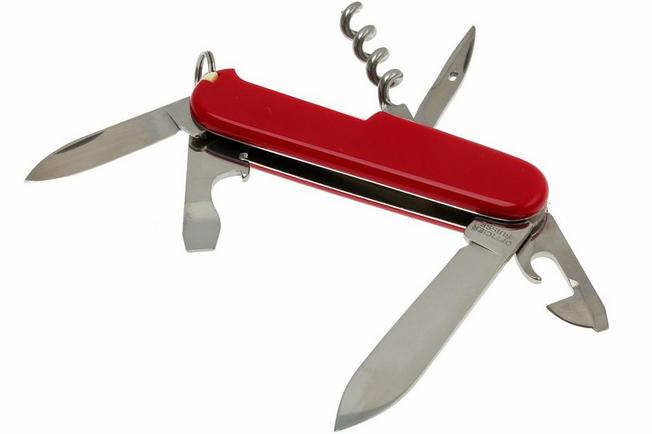 Couteau Suisse de Camping Multifonction, Rouge 