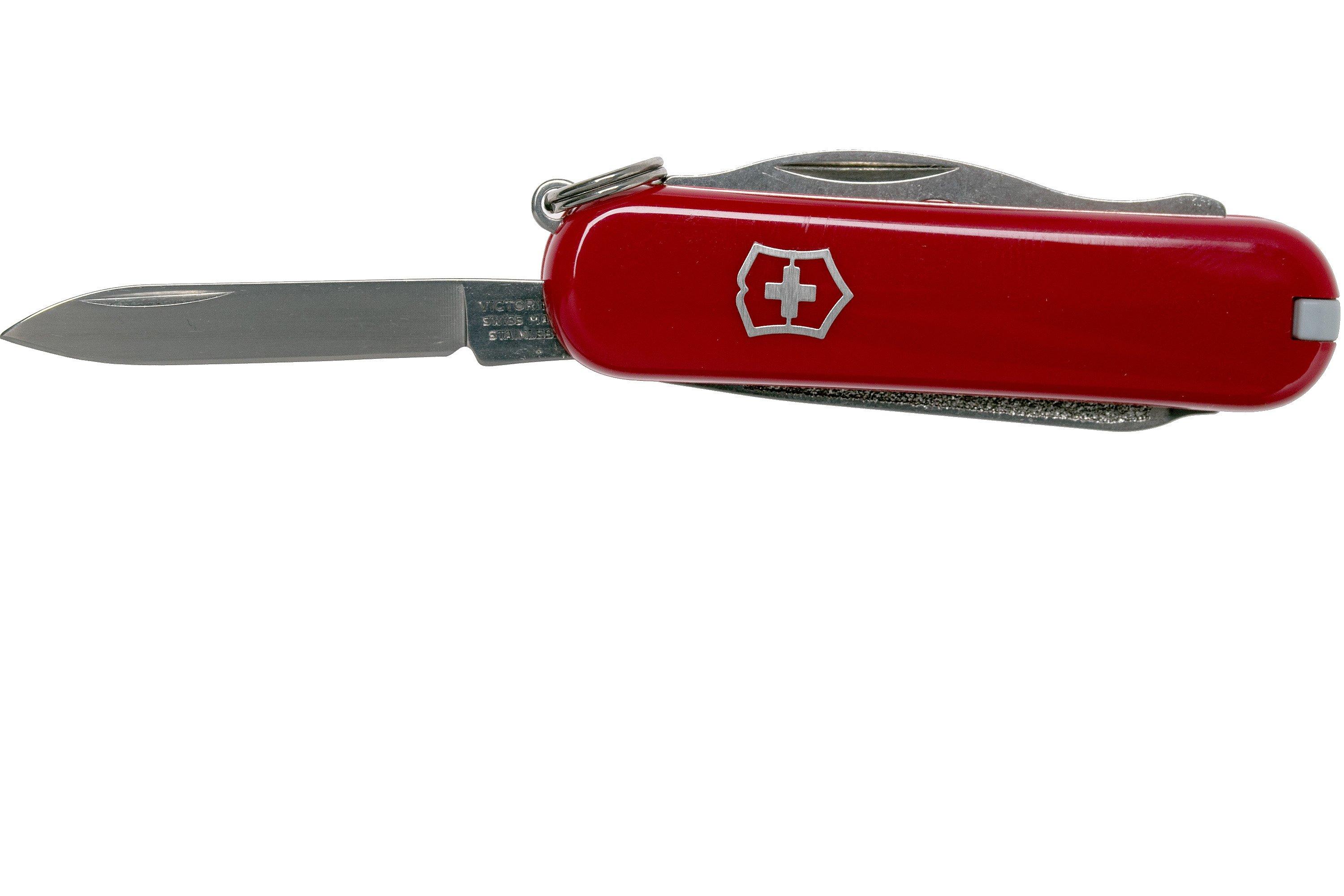  Victorinox Rally Swiss Army Knife, Compact 9 Function Swiss  Made Pocket Knife with Magnetic Phillips Screwdriver, Bottle Opener and Key  Ring – Red : Tools & Home Improvement