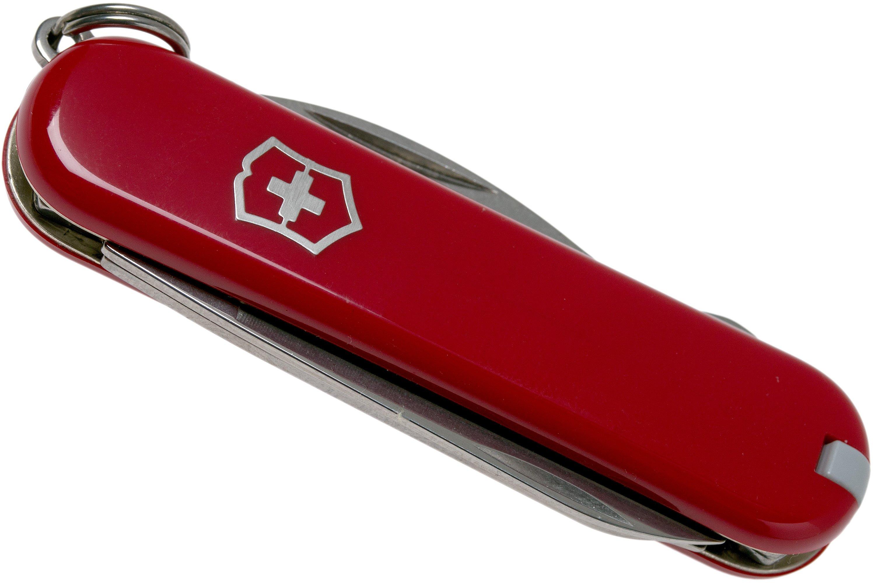  Victorinox Rally Swiss Army Knife, Compact 9 Function Swiss  Made Pocket Knife with Magnetic Phillips Screwdriver, Bottle Opener and Key  Ring – Red : Tools & Home Improvement