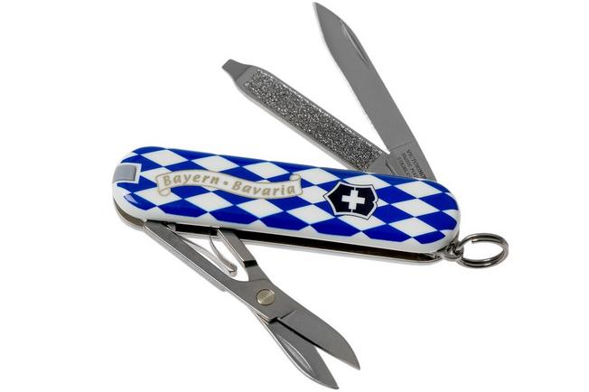 Navaja suiza Victorinox Classic SD de 58 mm, navaja de bolsillo pequeña de  7 funciones