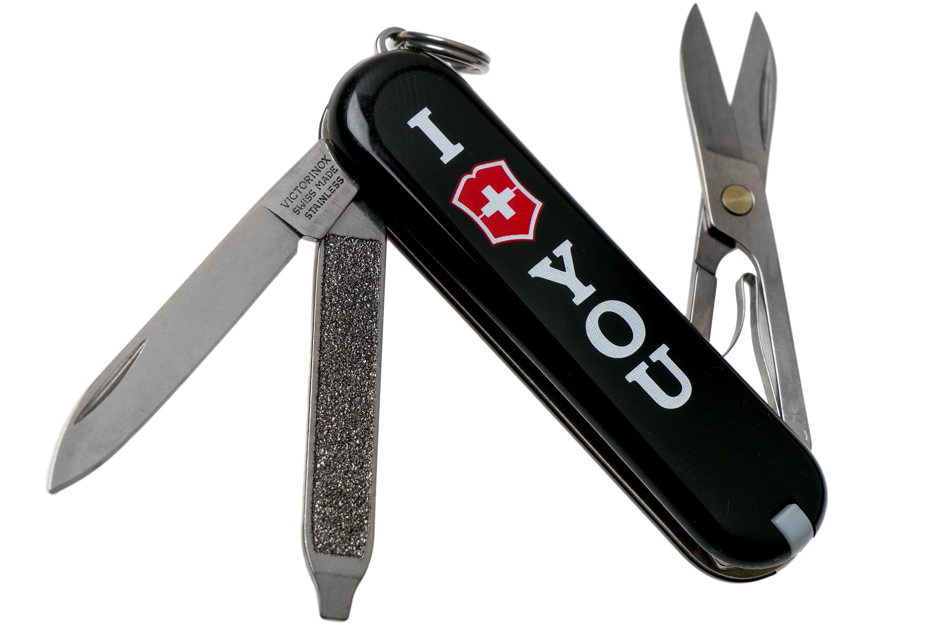 Victorinox Classic 'The Gift', I Love You, zwart 0.6233.853