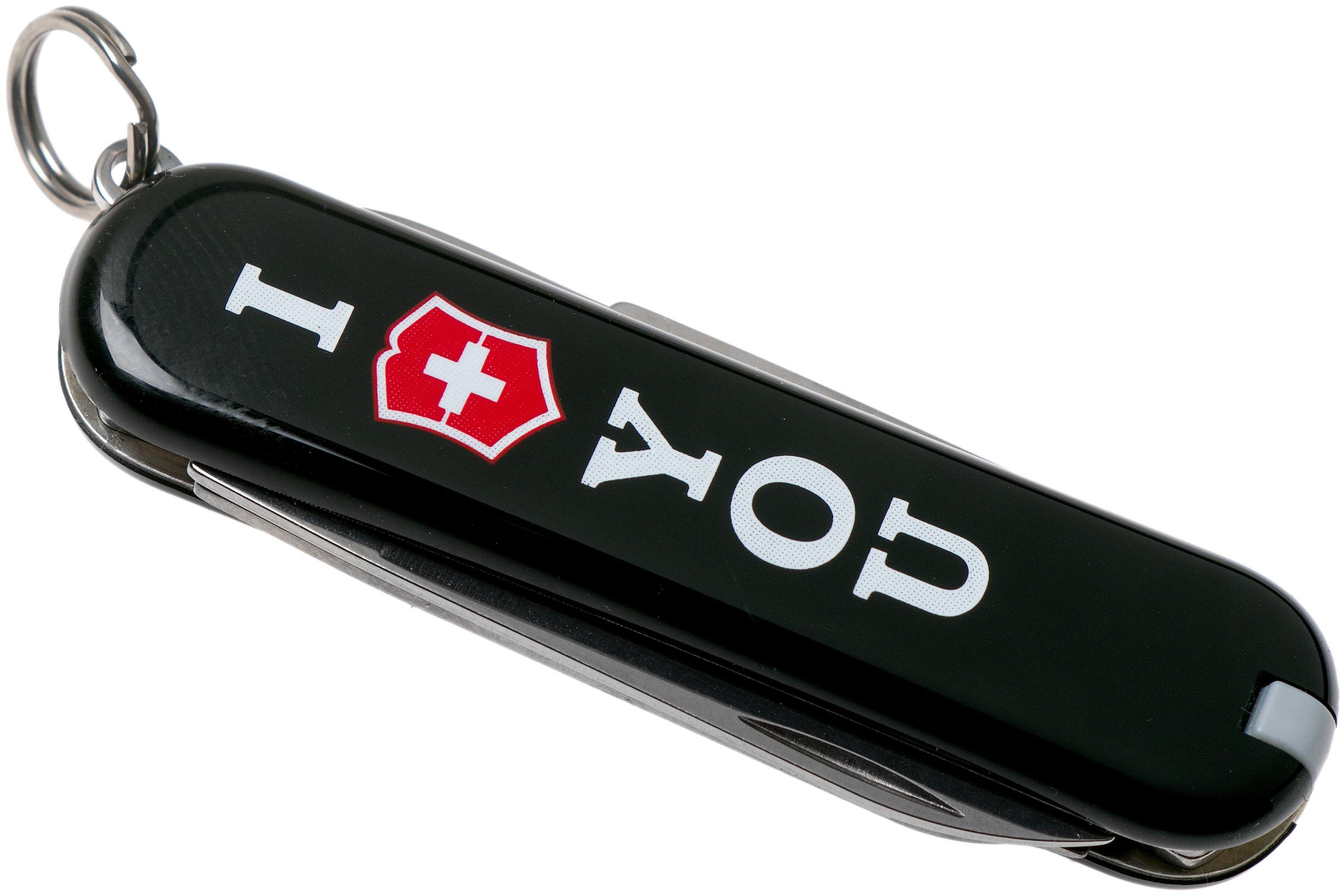 Victorinox Classic 'The Gift', I Love You, zwart 0.6233.853