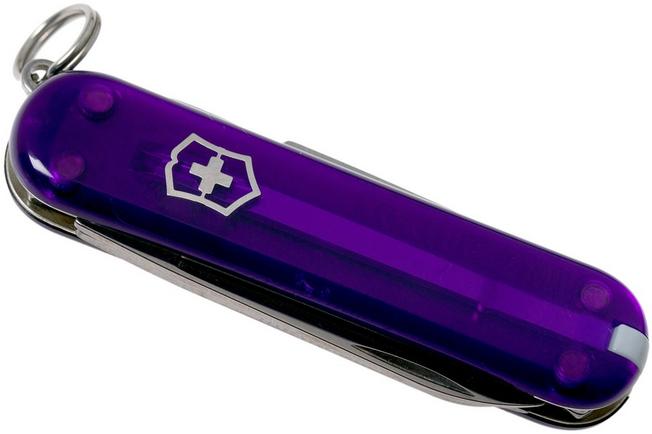 Victorinox Classic SD 7 Function Translucent Purple Pocket Knife 