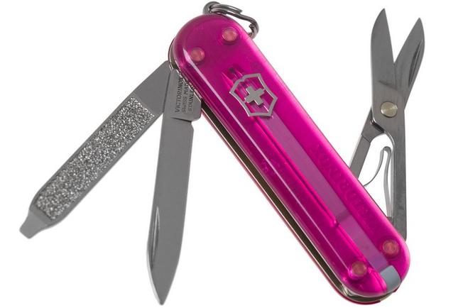 Victorinox Classic SD 7 Function Translucent Pink Pocket Knife 