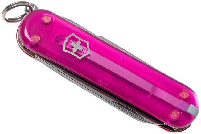 Victorinox Classic SD 7 Function Translucent Pink Pocket Knife 