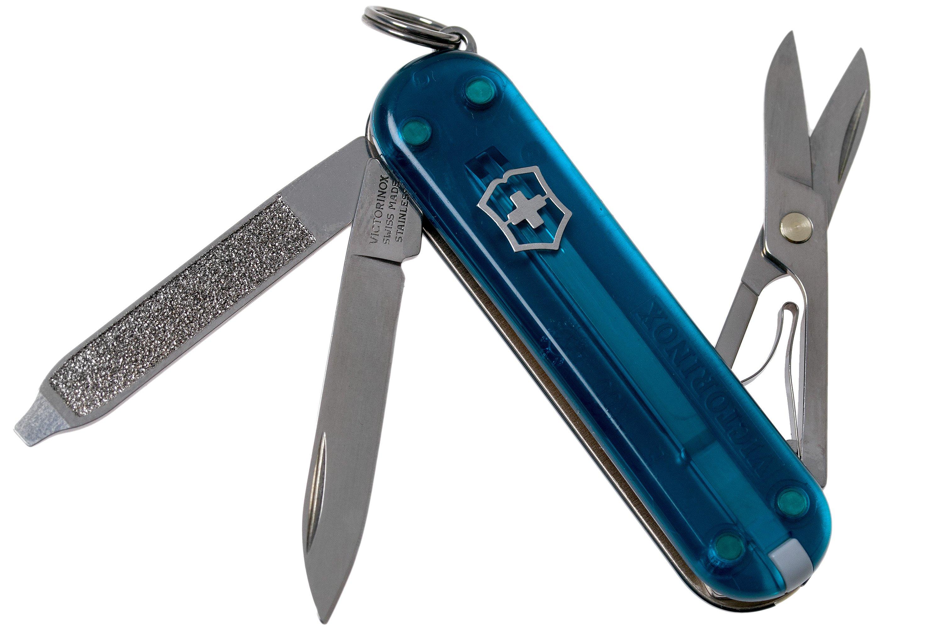 Victorinox Classic SD Transparent in Deep Ocean - 0.6223.T2G