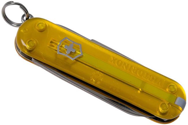 Victorinox Classic SD 7 Function Translucent Yellow Pocket Knife 