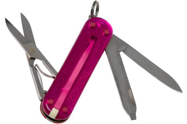 Victorinox Classic SD 7 Function Translucent Pink Pocket Knife 