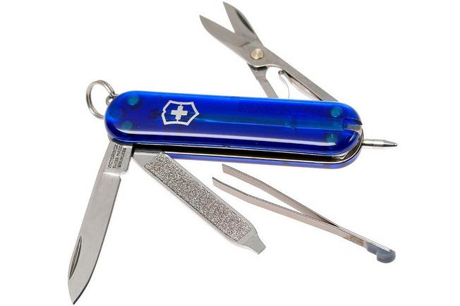 Navaja Pequeña 58mm Red y blue Classic Victorinox - Grabados