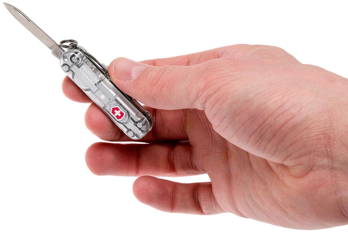 Victorinox Signature Lite, coltellino svizzero, argento trasparente