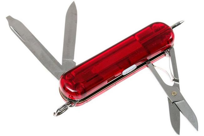 Victorinox Spartan Lite, Swiss pocket knife, transparant red