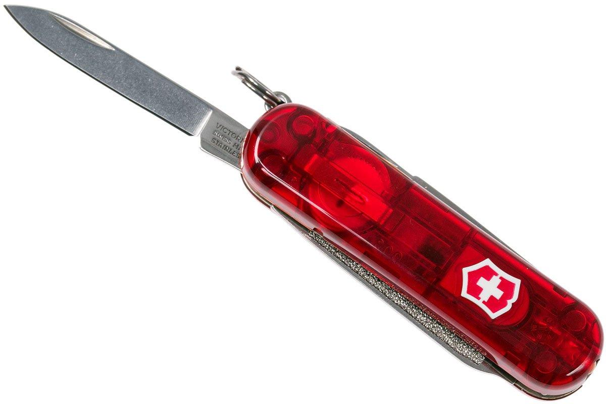 Victorinox Signature Lite, Swiss pocket knife, transparant red ...