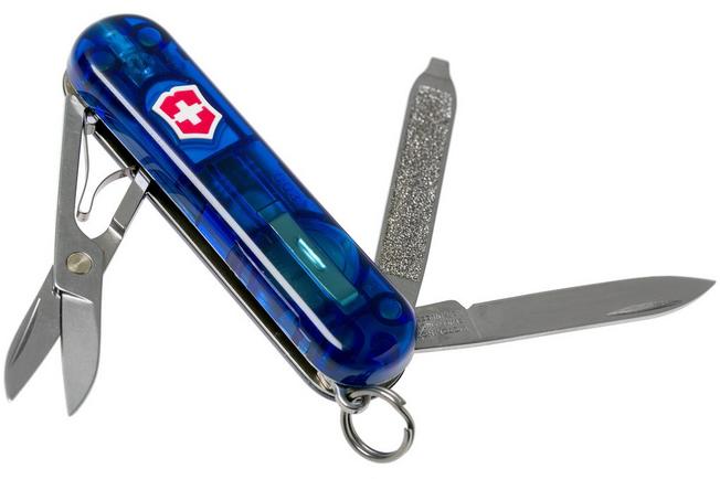 Victorinox Swiss Lite blue translucent 0.6228.T2 Swiss pocket knife Advantageously shopping at Knivesandtools