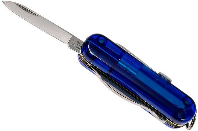 Victorinox Huntsman 15 Function Blue Transparent Pocket Knife 