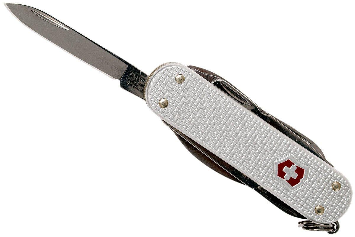  Victorinox Mini Champ Silver Alox - Swiss Army Pocket Knife 58  mm - 14 Tools : Tools & Home Improvement