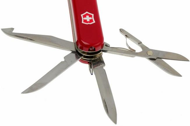  Victorinox Swiss Army Minichamp Pocket Knife, Red, 58mm : Tools  & Home Improvement