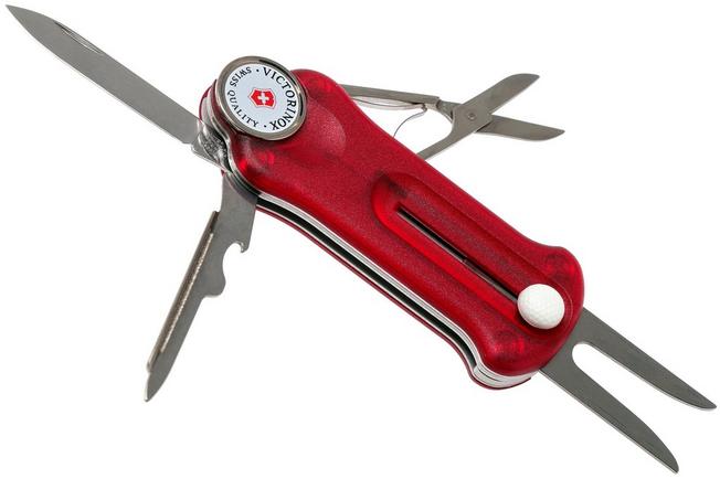 Victorinox Golf Tool red translucent 0.7052.T Advantageously shopping at Knivesandtools