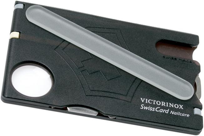 Victorinox SwissCard Nailcare translucent black 0.7240.T3