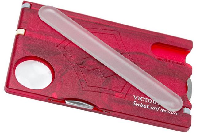 Victorinox SwissCard Nailcare translucent red 0.7240.T