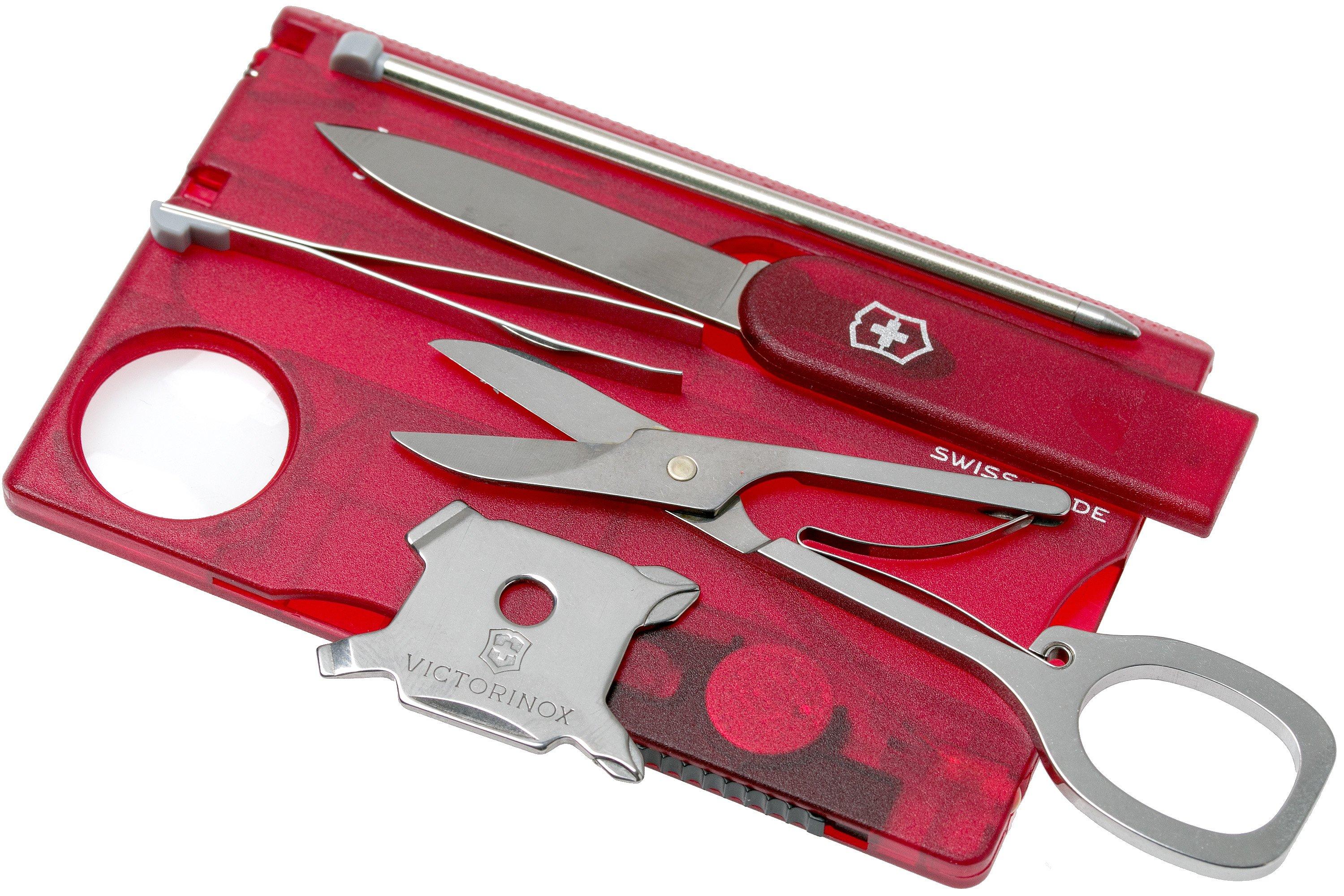 Victorinox　shopping　Advantageously　SwissCard　Lite　red　translucent　at