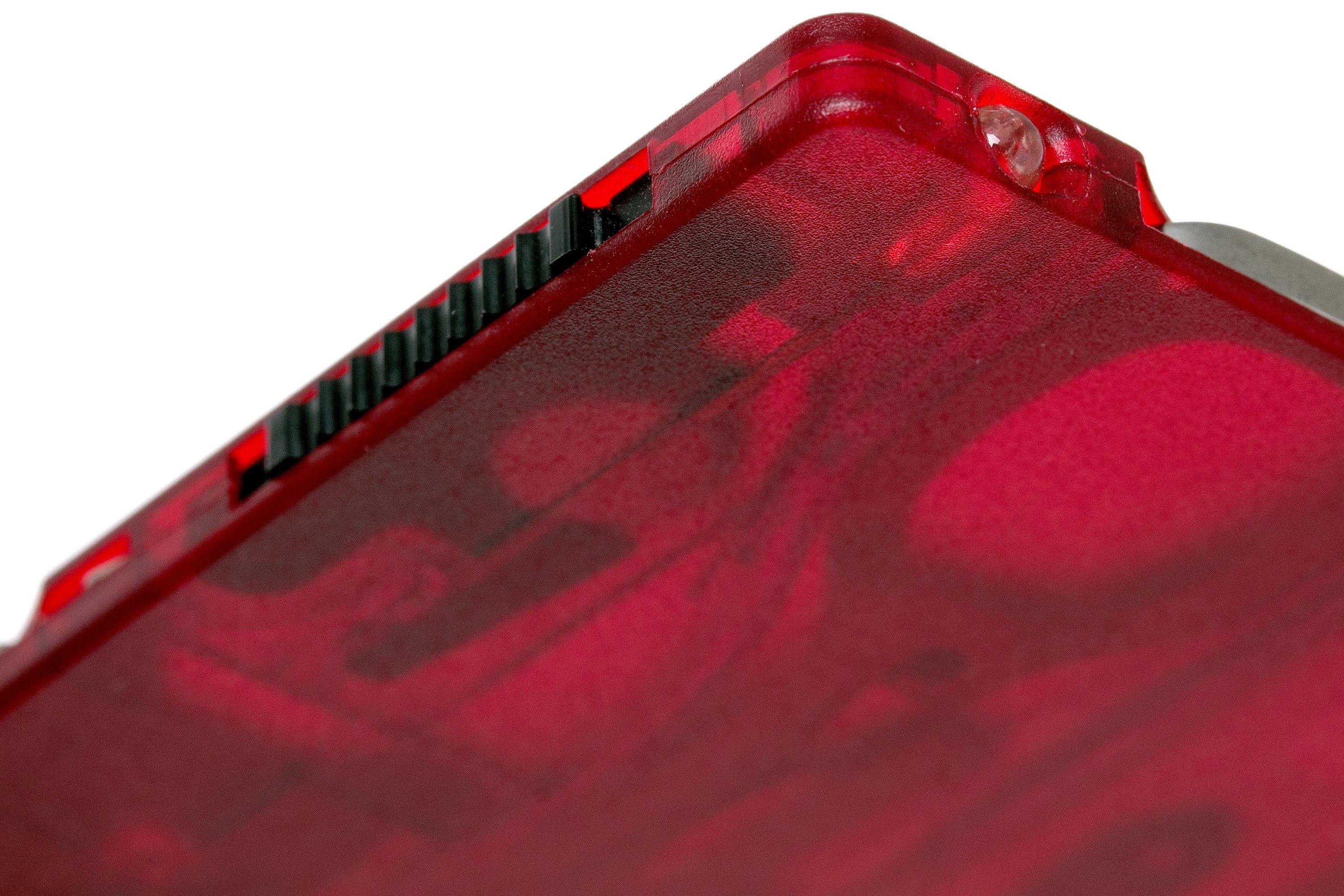 Victorinox　shopping　Advantageously　SwissCard　Lite　red　translucent　at