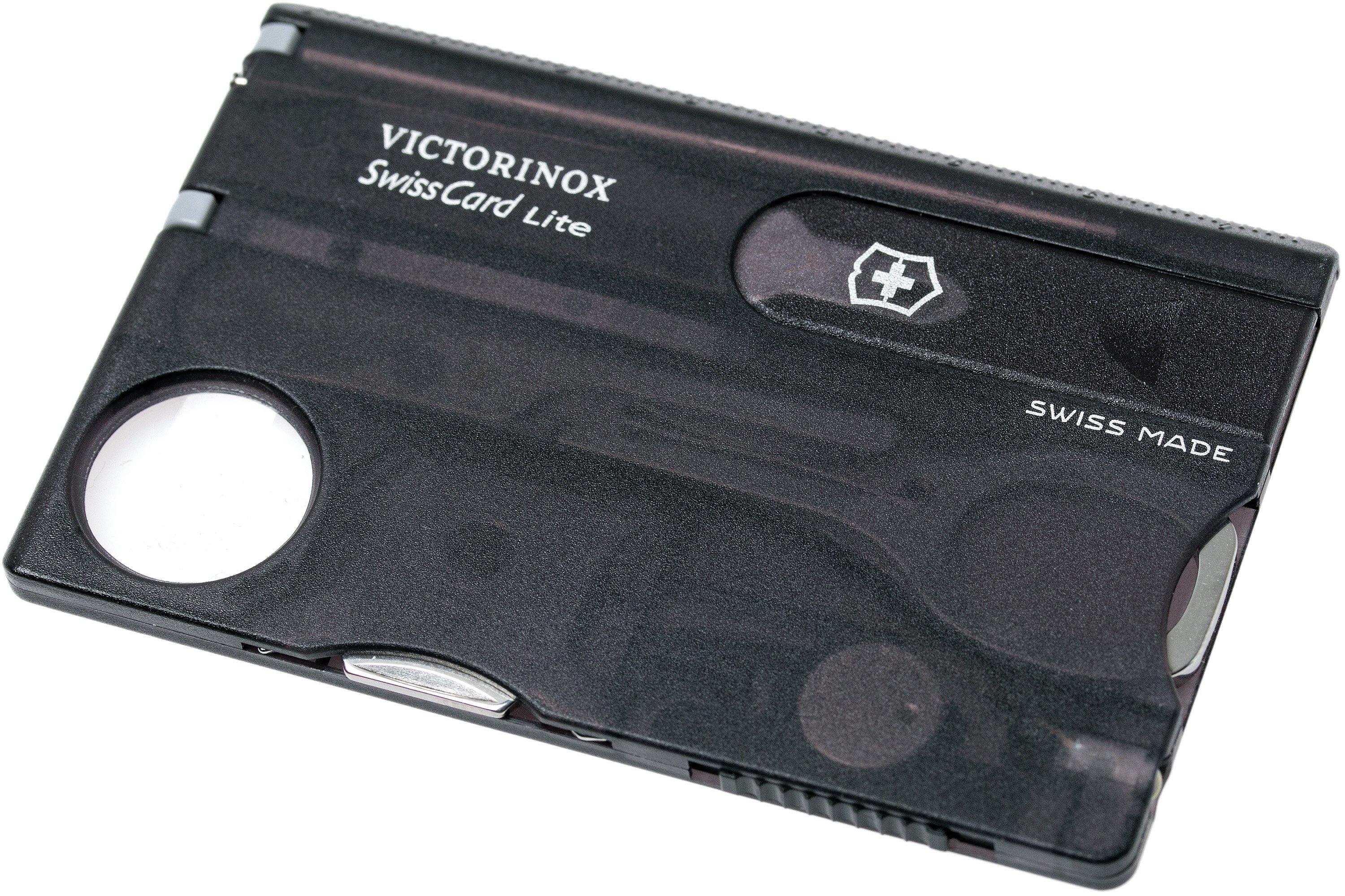 Victorinox SwissCard Lite black translucent 0.7333.T3