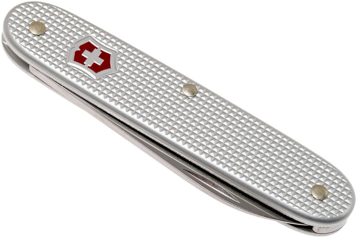 Victorinox Alox 0.8000.26 – Coltellino svizzero multiuso scanalato, colore:  argento