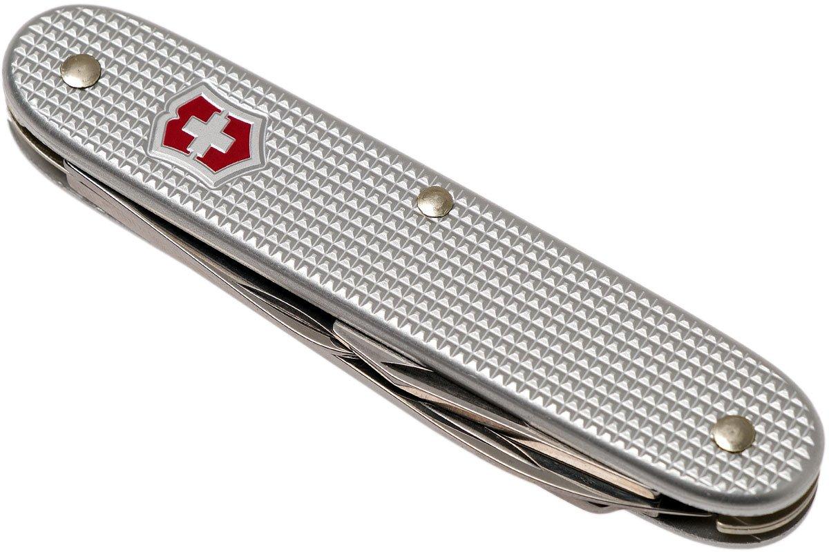 Navaja Victorinox mediana 8 usos Pioneer Alox aluminio grabado -  Ganivetería Roca