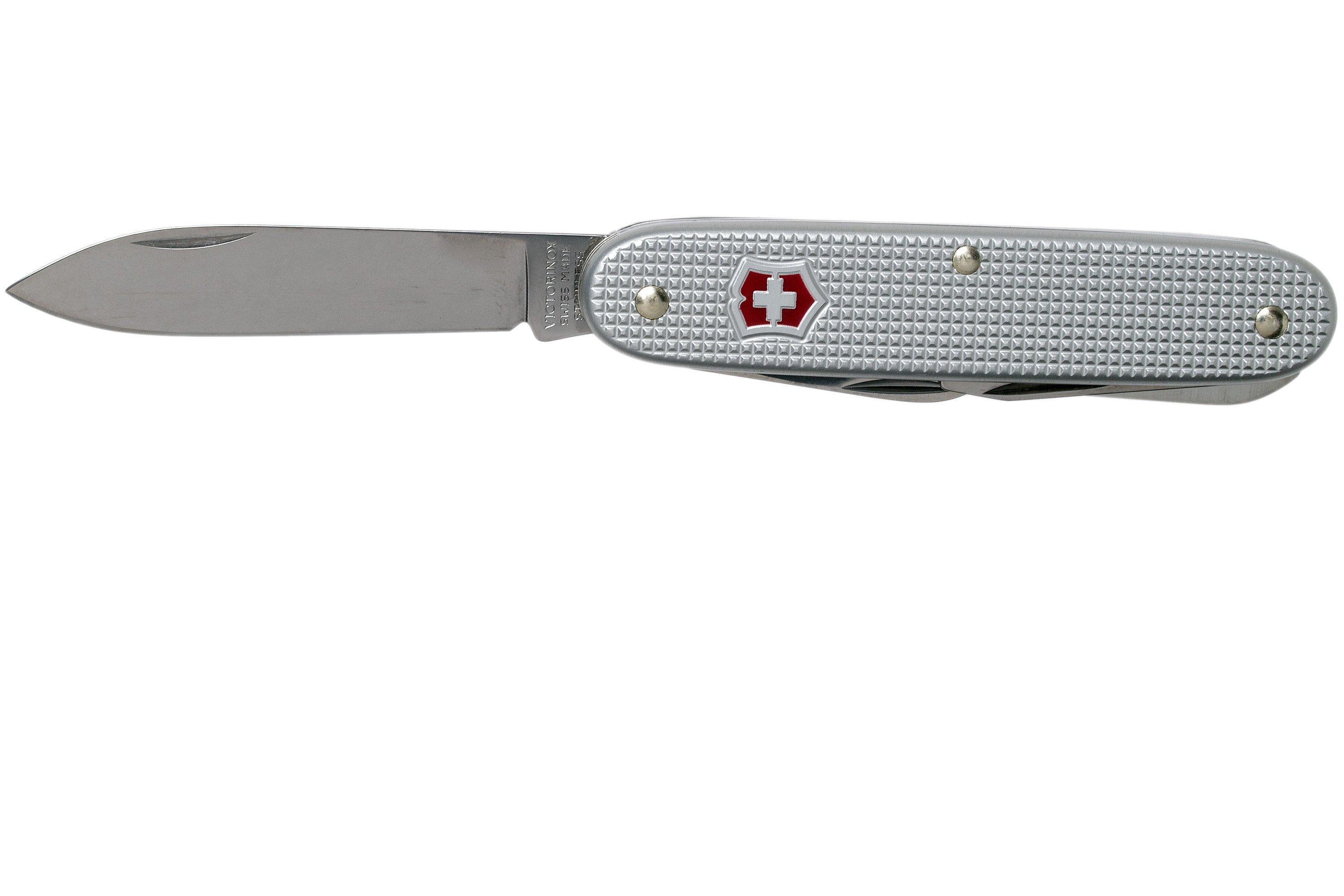 VICTORINOX coltellino svizzero Swiss Army 7 Alox (7 funzioni, lama grande,  seghetto per legno), argento