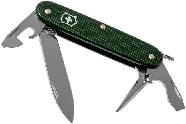 Victorinox Pioneer Alox Green 0.8201.24R4.KTE1 Knivesandtools Edition Swiss pocket knife Advantageously shopping at Knivesandtools