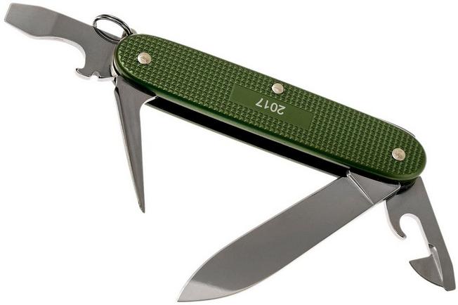 Victorinox Pioneer Alox Olive Limited Edition 2017 Swiss pocket knife Advantageously shopping at Knivesandtools