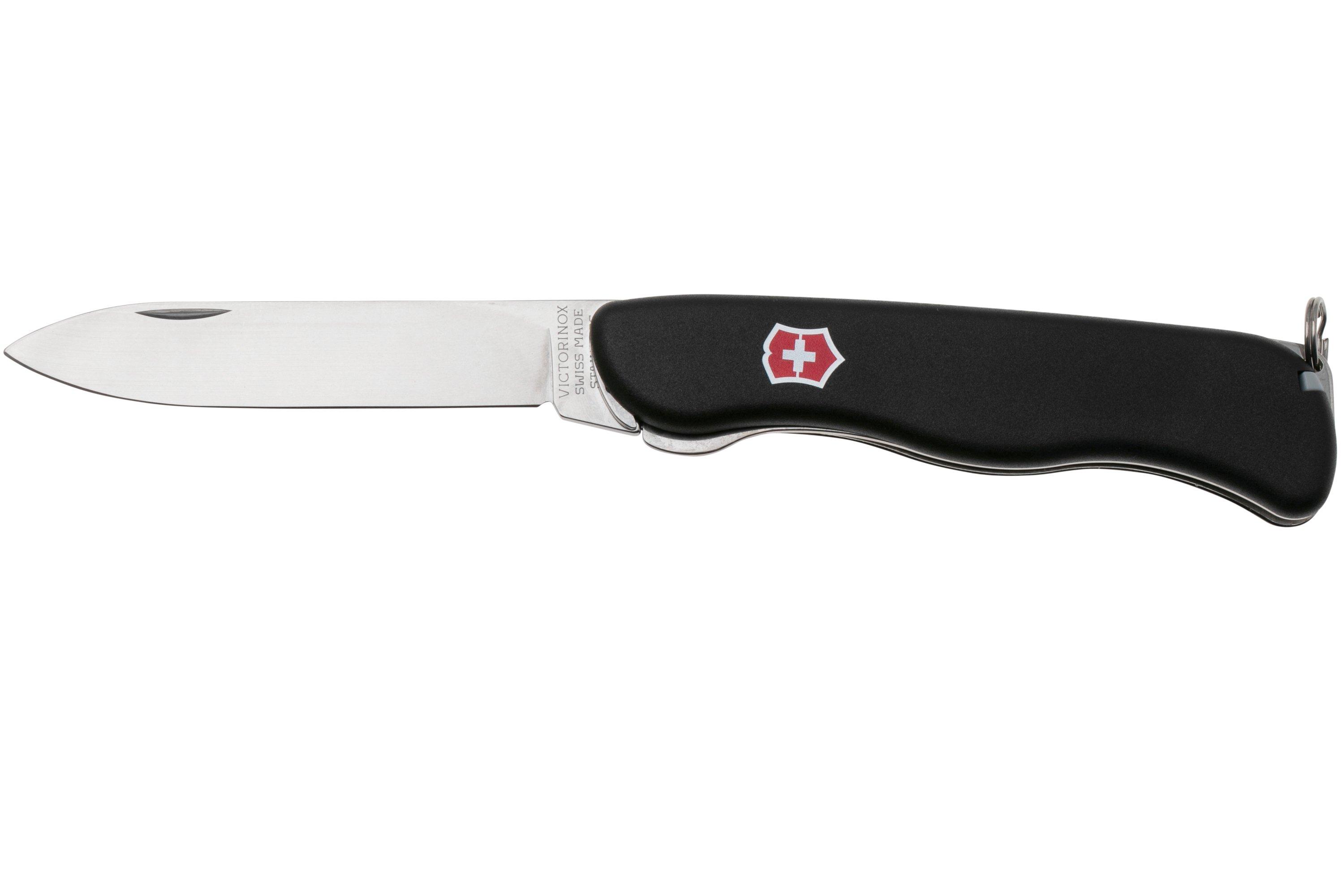 VICTORINOX Sentinel, coltellino svizzero (4 funzioni, grande lama  bloccabile, leggero) colore nero : .it: Sport e tempo libero