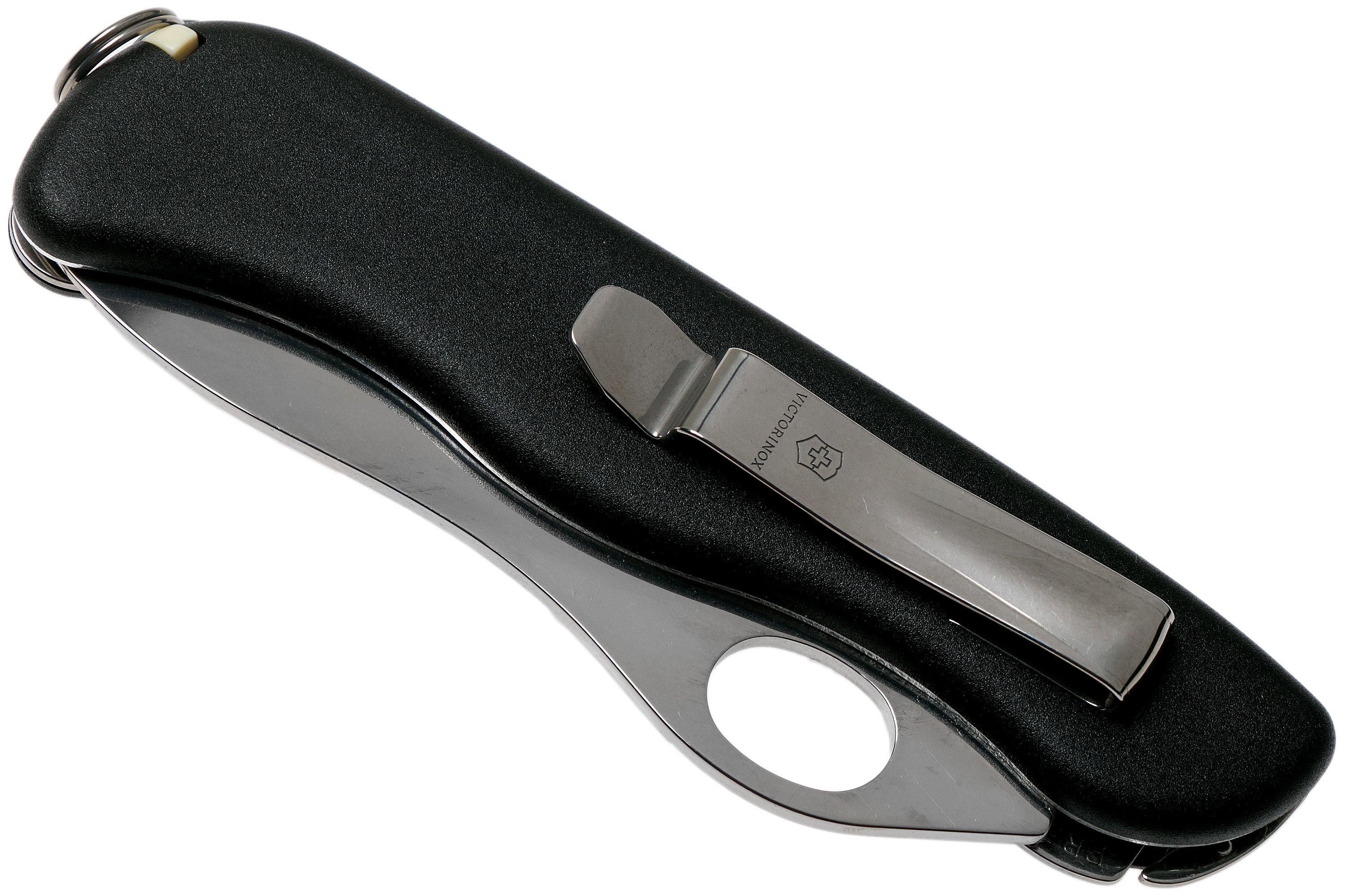 Victorinox, Sentinel One Hand, coltellino svizzero (4 funzioni, grande lama  bloccabile a una mano) colore nero