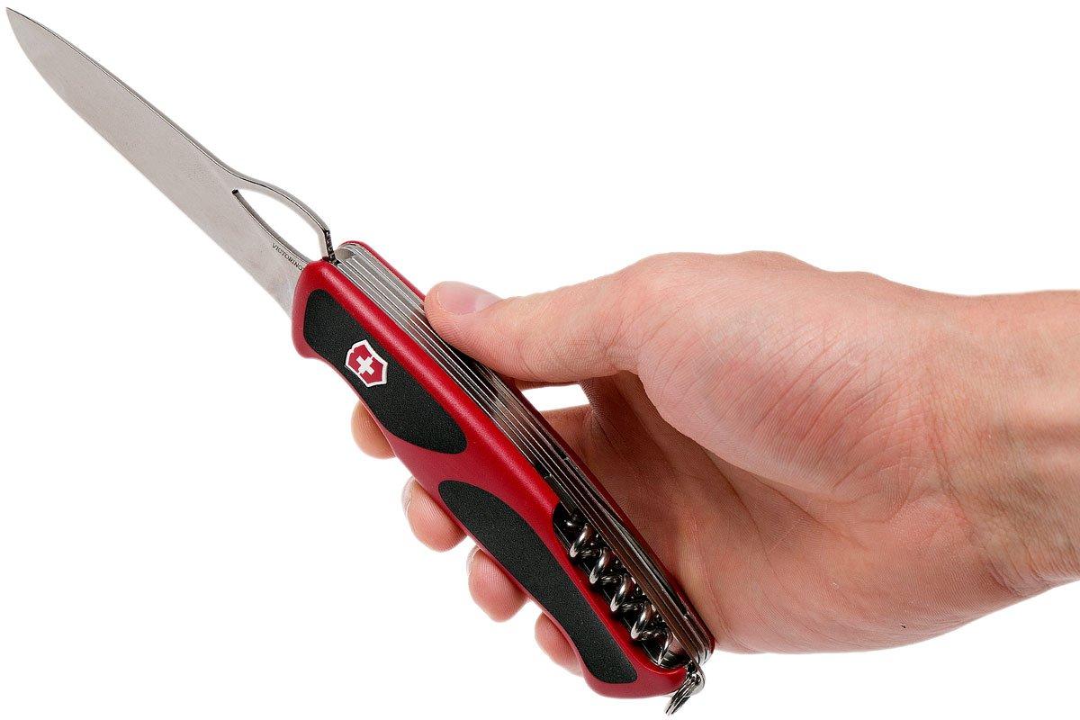 Navaja Ranger Grip 57 Hunter color Rojo/Negro Victorinox