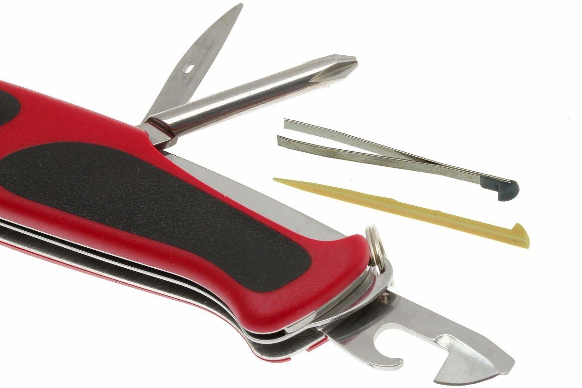 Navaja Ranger Grip 78 color Rojo/Negro Victorinox