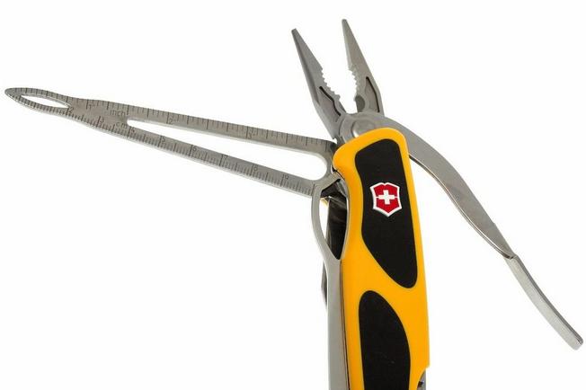  Victorinox Ranger Boatsman MW Grip Swiss Army Knife, 22  Function Swiss Made Pocket Knife with Shackle Opener and Nylon Pouch –  Yellow/Black : Sports & Outdoors