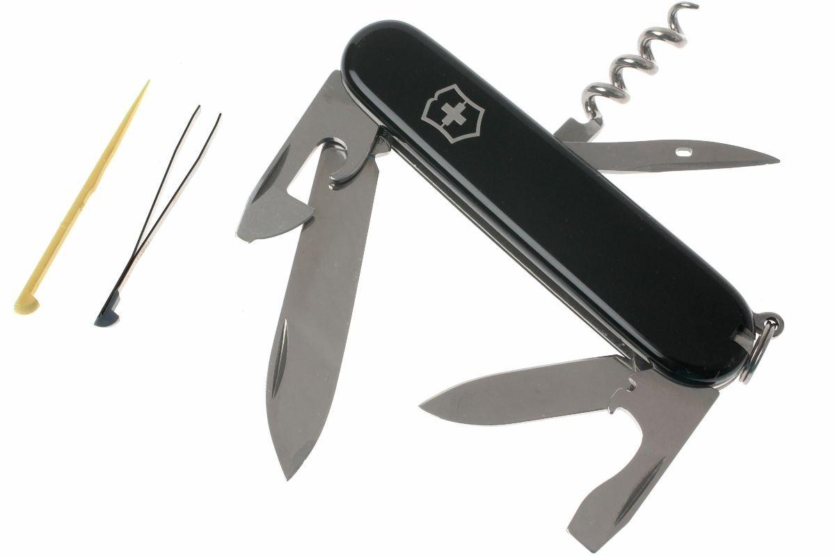 0.8413.3- Navaja Victorinox Sentinel Negra C/bloqueo + Funda