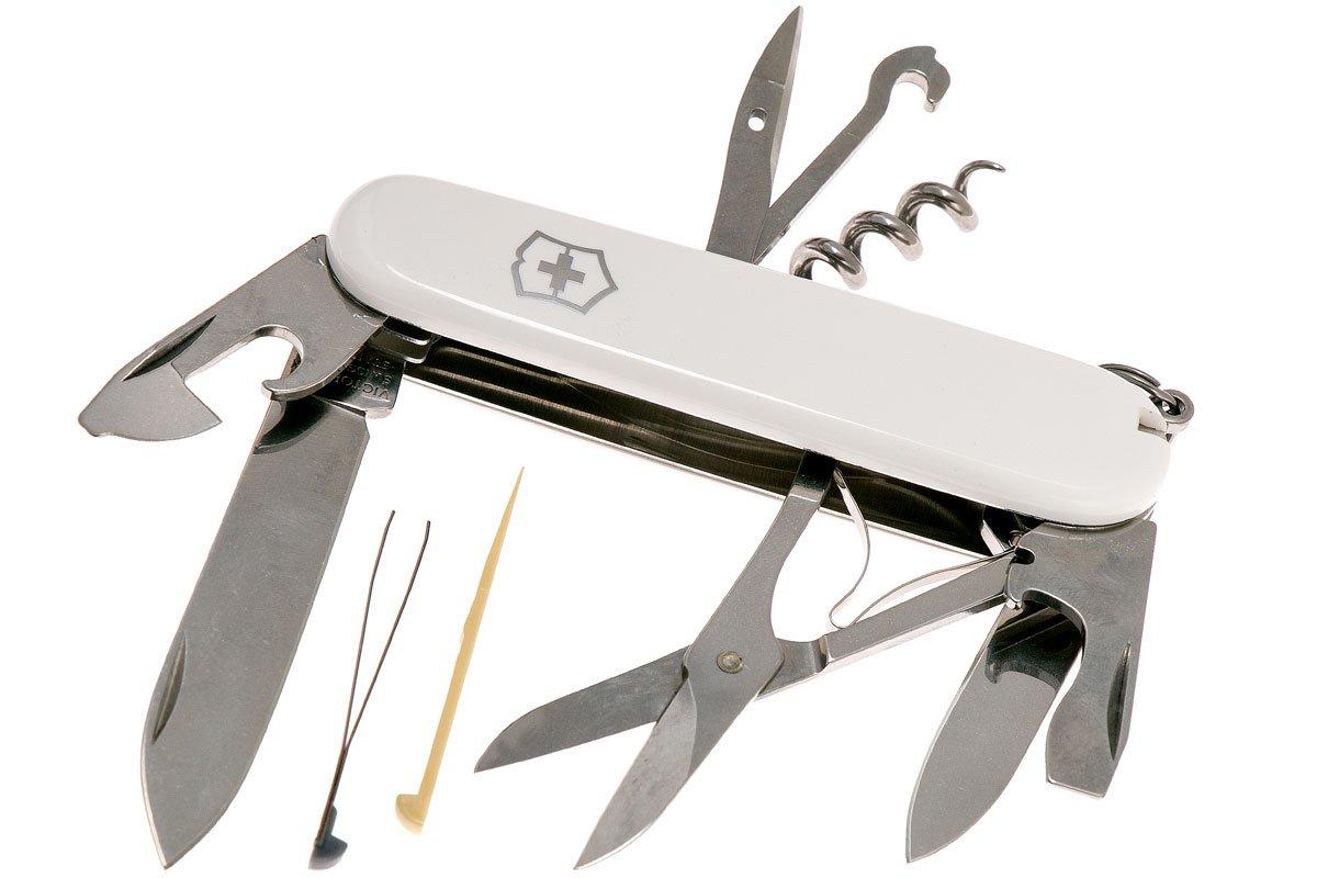 Victorinox Couteau économe Rapid avec une lame droite, Blanc