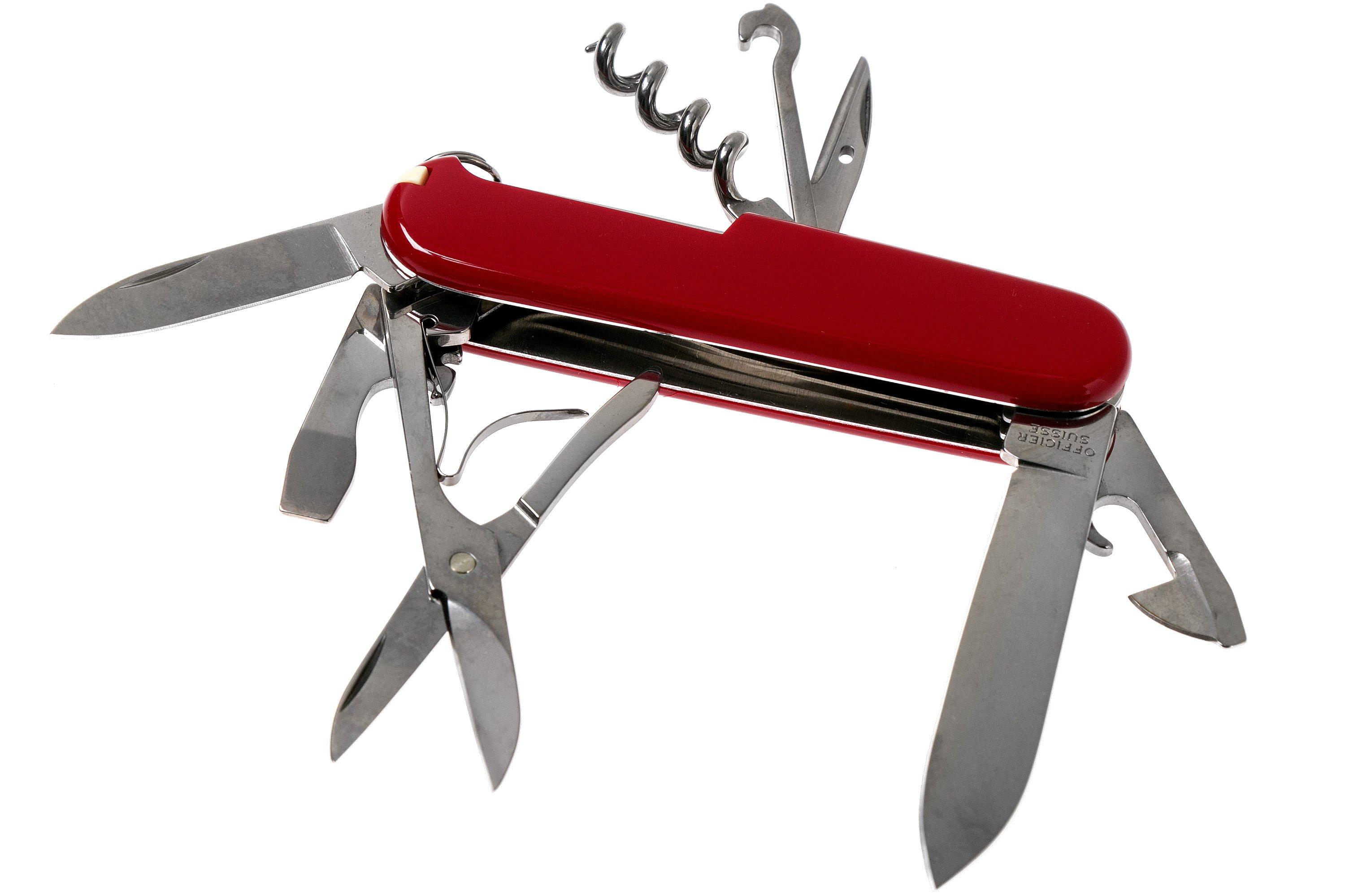 Victorinox, Climber, Coltellino svizzero multiuso (14 funzioni, lama,  forbici, cavatappi)