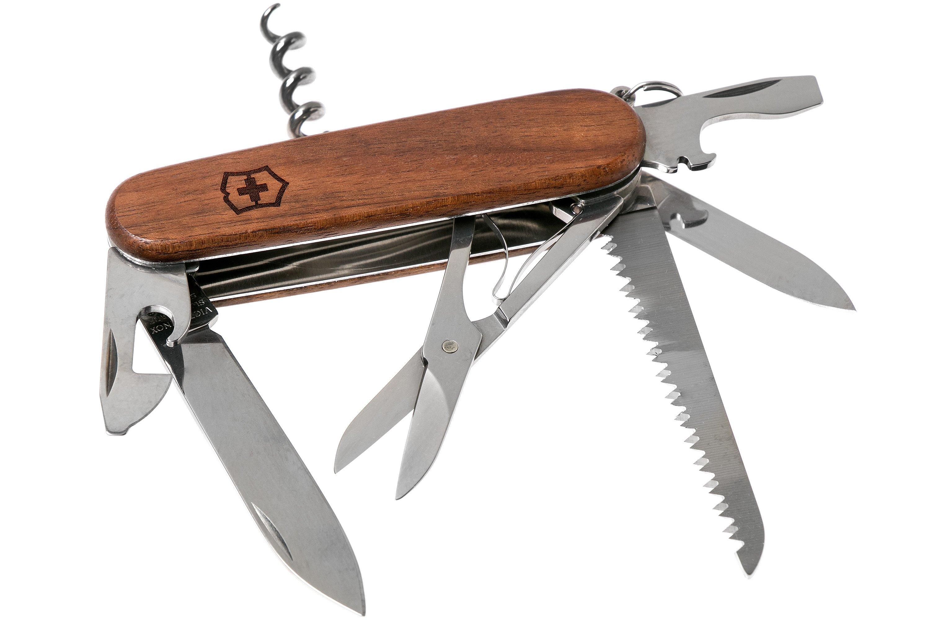 moordenaar bodem Afname Victorinox Huntsman hout 1.3711.63 Zwitsers zakmes | Voordelig kopen bij  knivesandtools.be