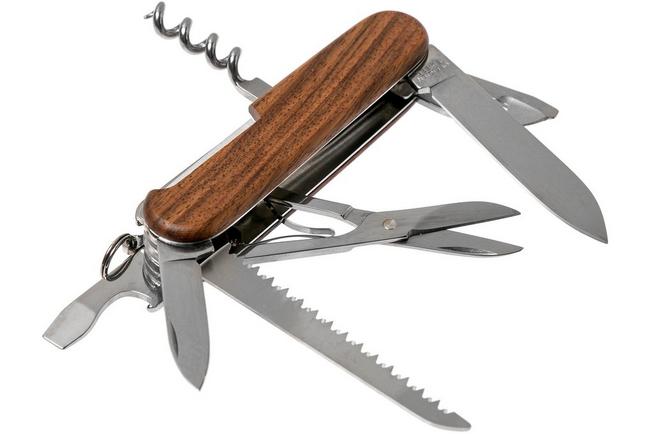 1.3711.63 Victorinox Swiss Army Pocket Knife Huntsman Wood Walnut 91mm