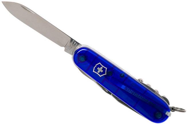 Victorinox Huntsman 15 Function Blue Transparent Pocket Knife 