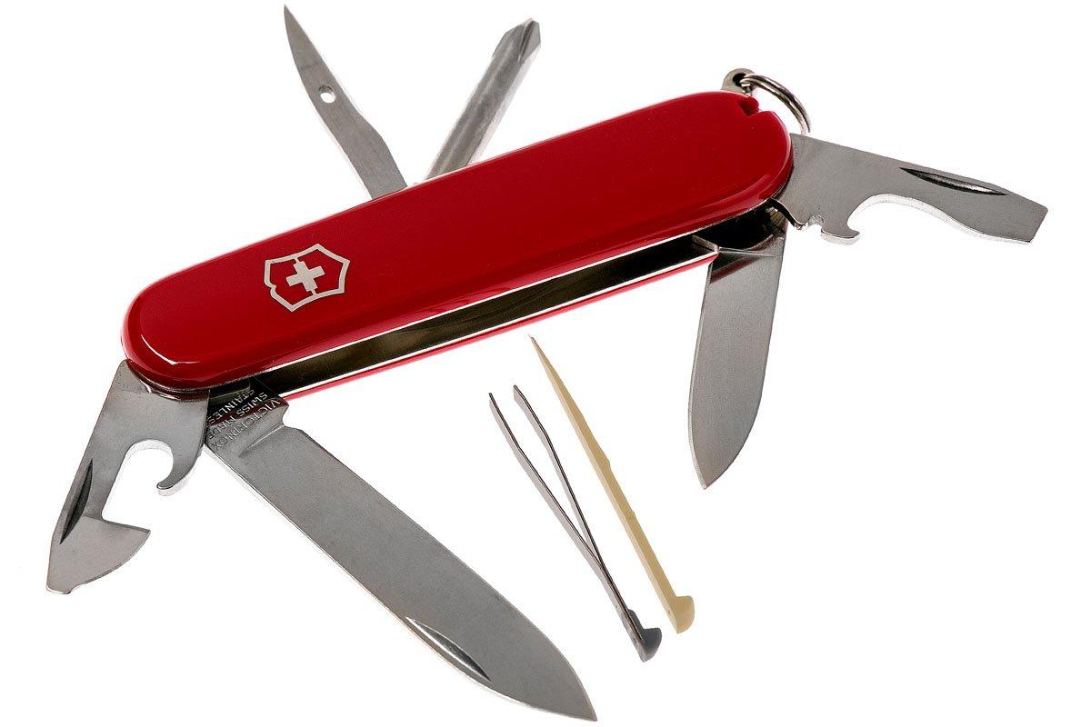  Victorinox Swiss Army Compact Pocket Knife, Red, 91mm : Tools &  Home Improvement