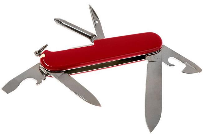  Victorinox Swiss Army Compact Pocket Knife, Red, 91mm : Tools &  Home Improvement