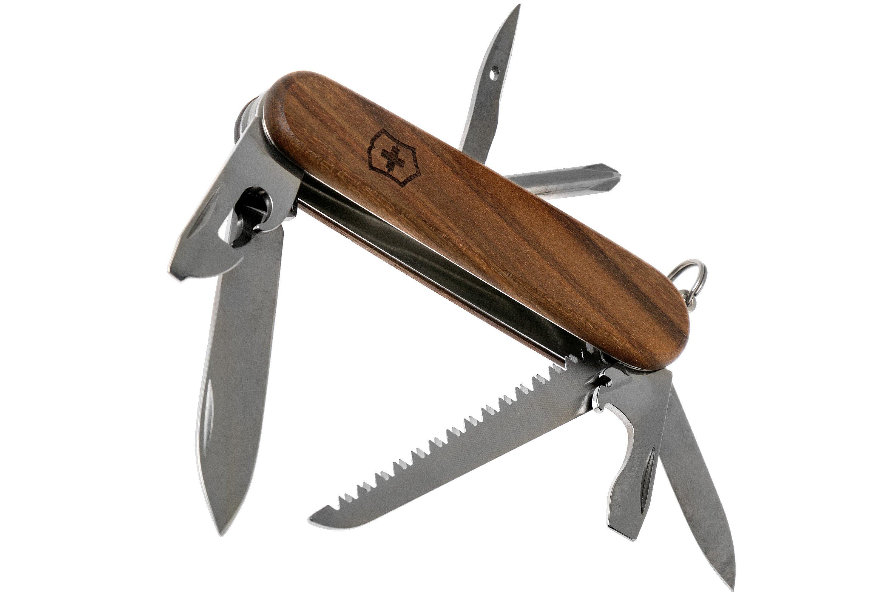 Victorinox Hiker Wood Taschenmesser mit Holzgriff 11 Fuktionen 