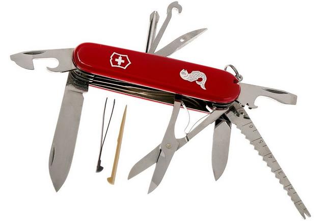 Victorinox Fisherman Swiss pocket knife red Advantageously