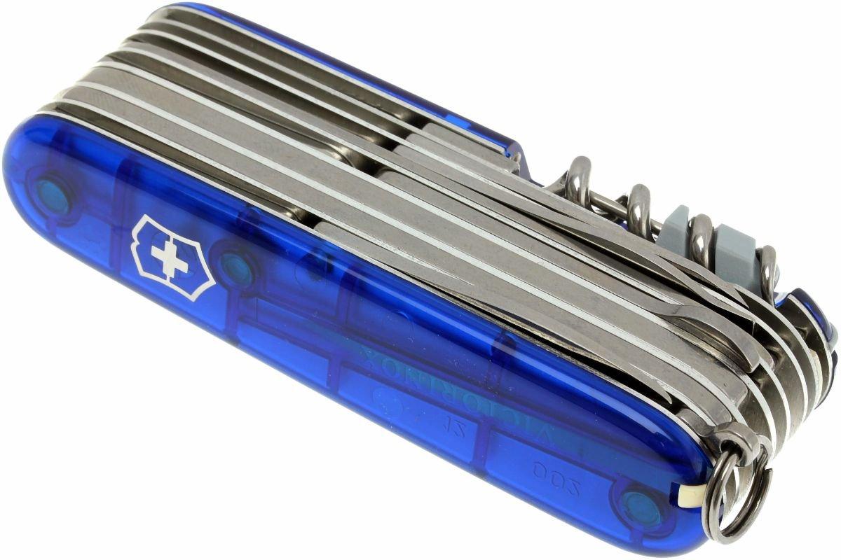 Victorinox Swisschamp (33) - blue transparant | Advantageously shopping ...