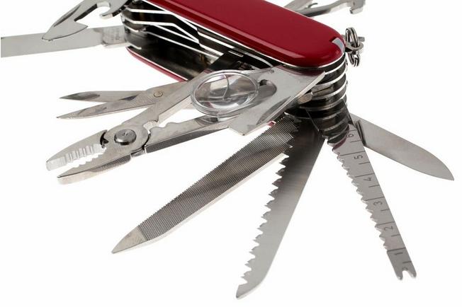 Victorinox Swiss Army Knife 91mm Red SwissChamp 33 Toolbox in Pocket 1.6795